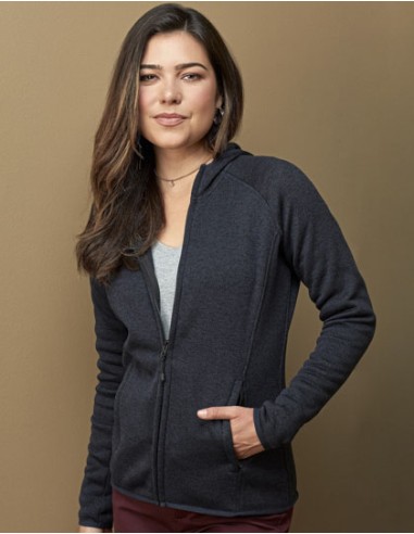 STE-ST5560-Lux Hooded Knitfleece Jacket Women